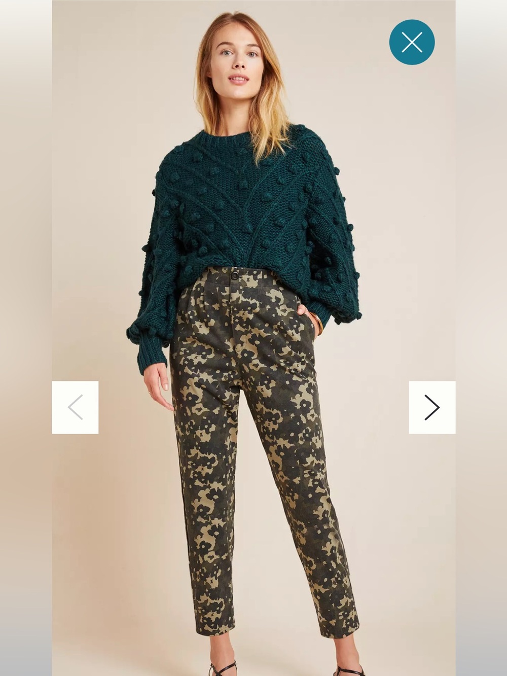 Anthropologie Amadi floral camo pants